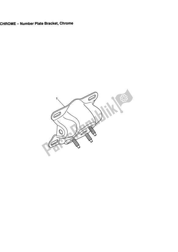 All parts for the Number Plate Bracket, Chrome of the Triumph America Carburettor 790 2002 - 2007